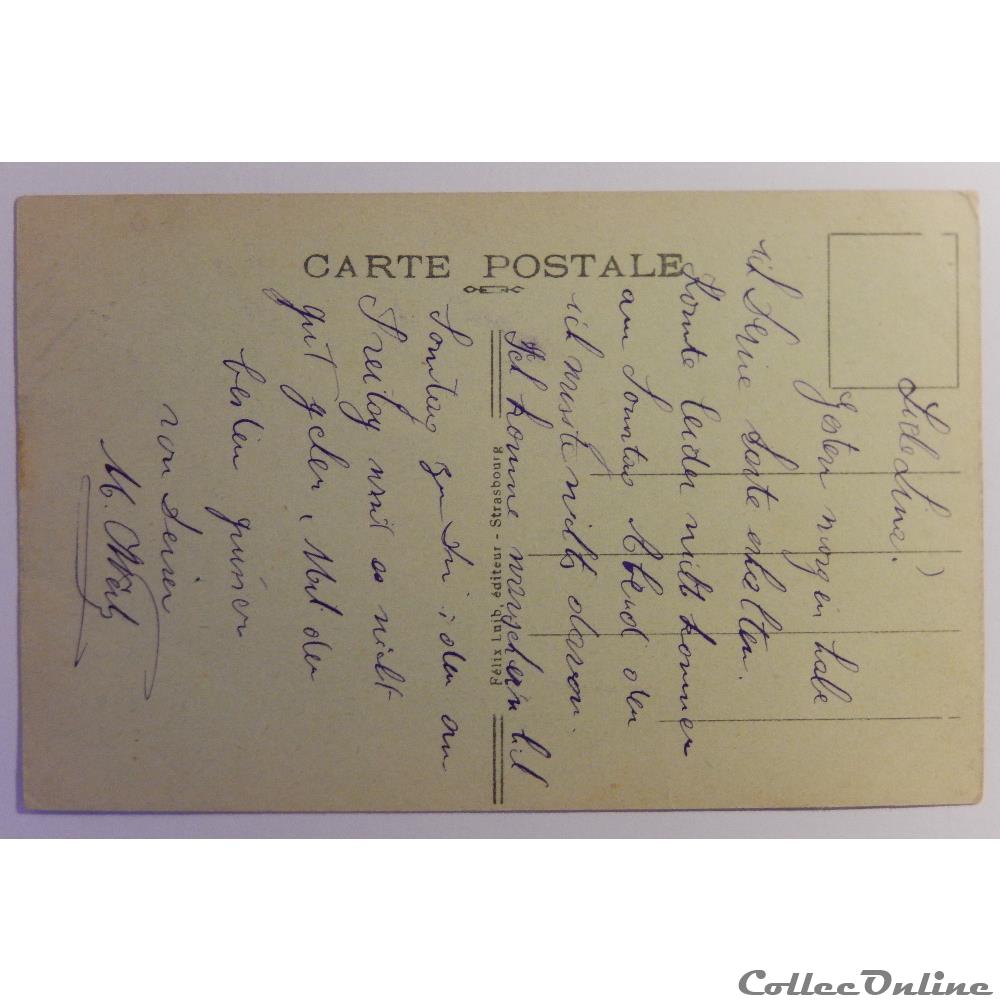 carte postale france alsace cpa de strasbourg universite bas rhin