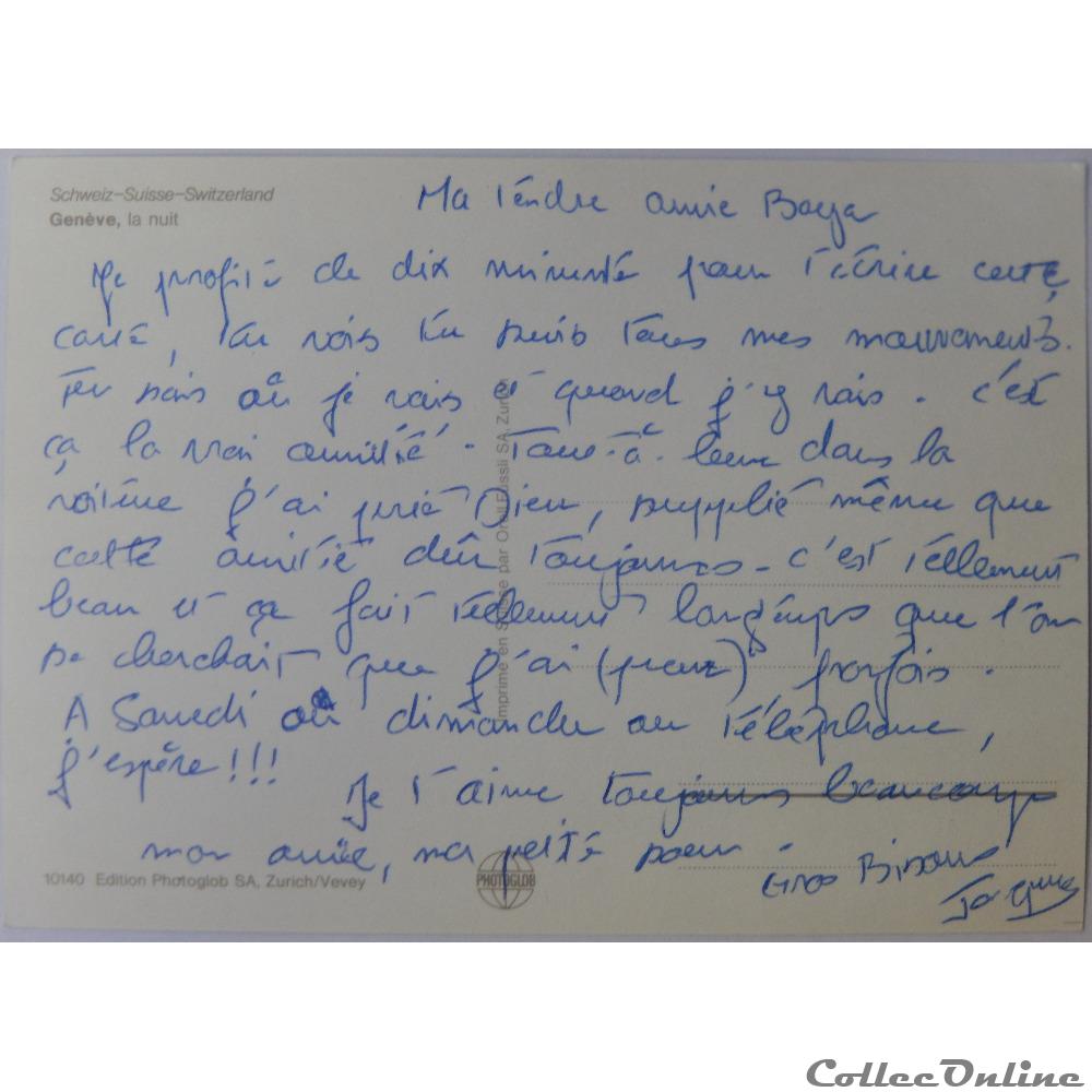 carte postale europe auvergne cp de suisse geneve