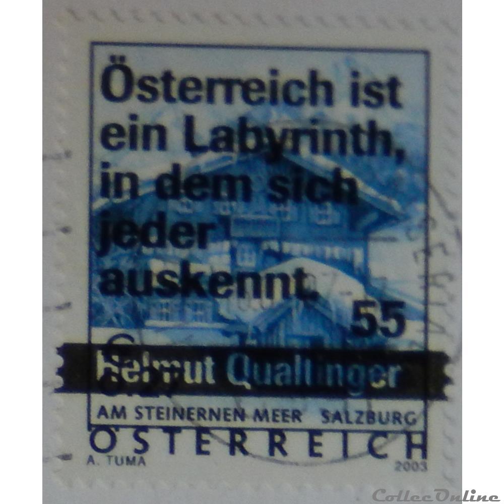 timbre europe autriche 02349 citation helmut qualtinger 55c de 2005