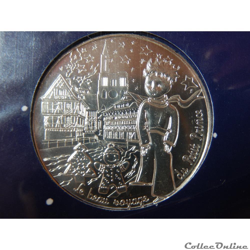 10 euros, le beau voyage du Petit Prince, au marché de noël monnaie france turquie 10 euros le beau voyage du petit prince au marche de noel