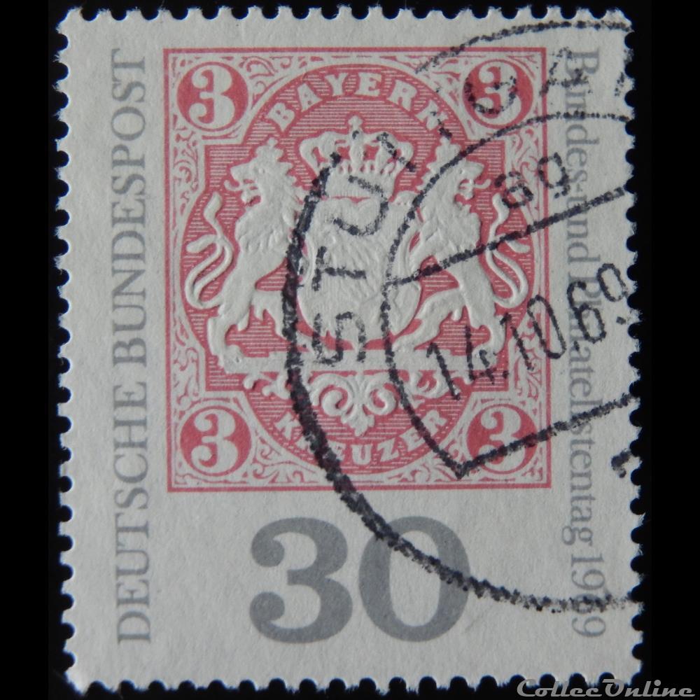 Allemagne RFA 00466 journée du timbre 30pf de 1969 europe allemagne rfa 00466 journee du timbre 30pf de 1969