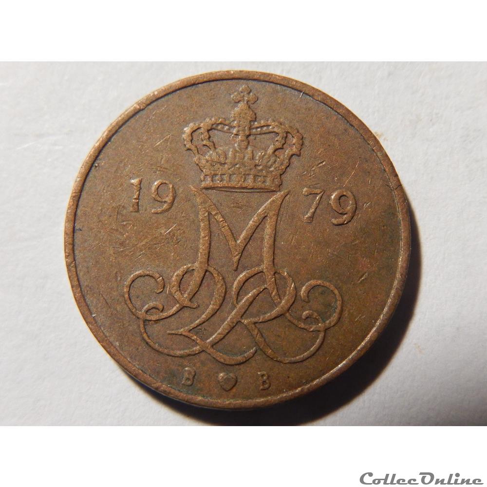 Danemark, 5 ore de 1979 2 monnaie monde danemark 5 ore de 1979