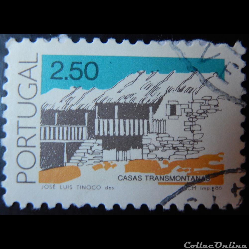 timbre europe portugal 01659 maison de montagne traditionnelle 2 50 de 1986
