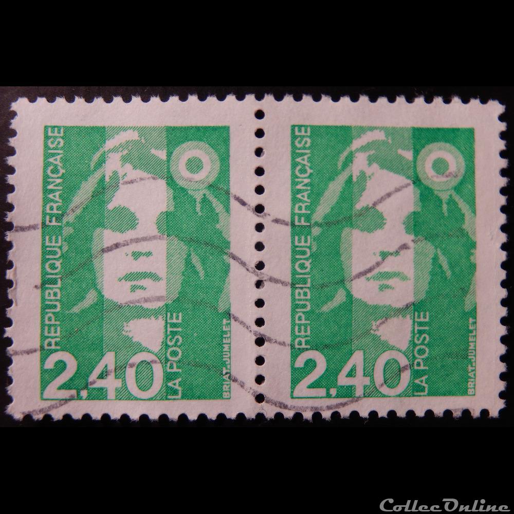 02820 Marianne de Briat 2F40 vert de 1993 timbre france 02820 marianne de briat 2f40 vert de 1993