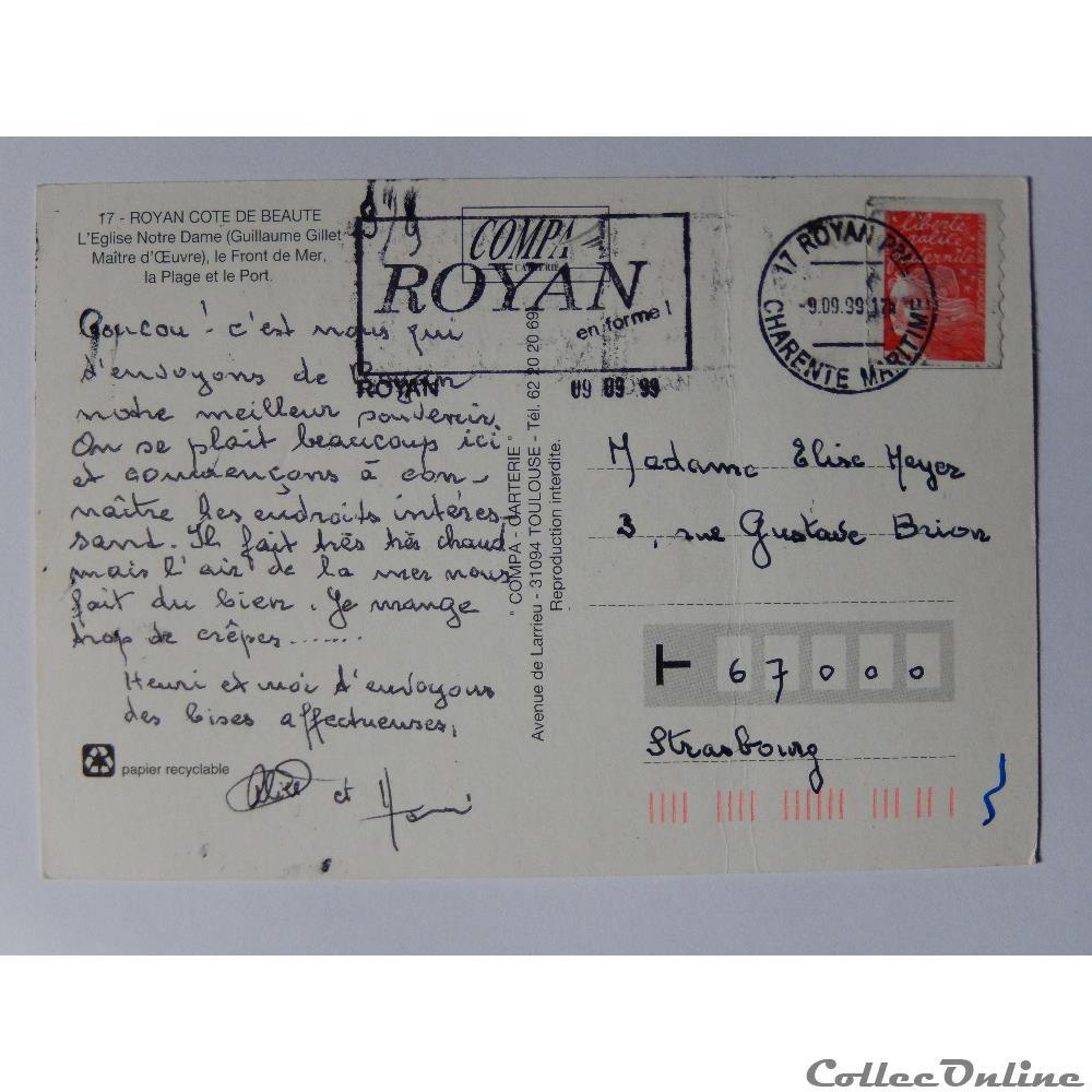 CP de Charente-Maritime, Royan carte postale france poitou cp de charente maritime royan
