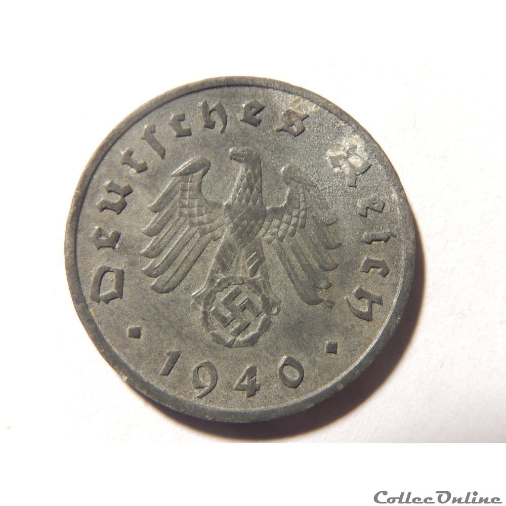 monnaie monde allemagne 10 reichspfennig de 1940