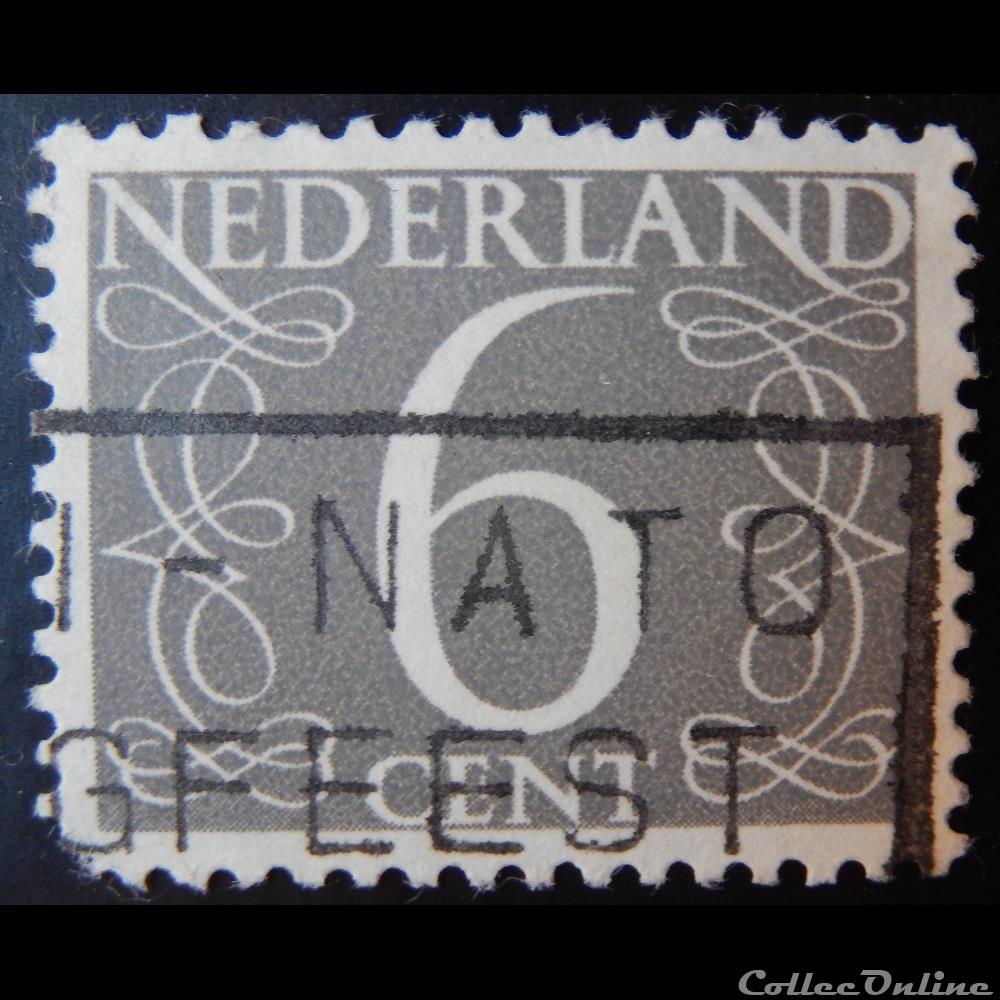 Pays-Bas 00611A chiffre 6c de 1954 timbre europe pays bas 00611a chiffre 6c de 1954