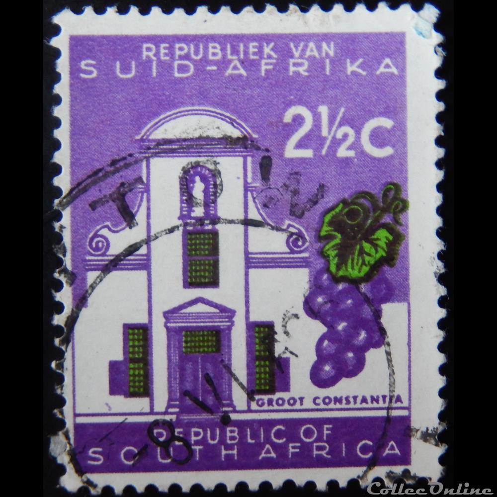Afrique du Sud 00252 Groot Constantia 2 1/2c de 1961 timbre afrique du sud 00252 groot constantia 2 1 2c de 1961