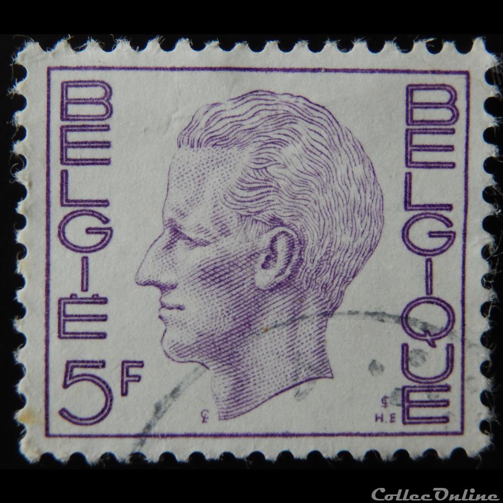 timbre europe belgique 01581d roi baudouin 5f de 1972