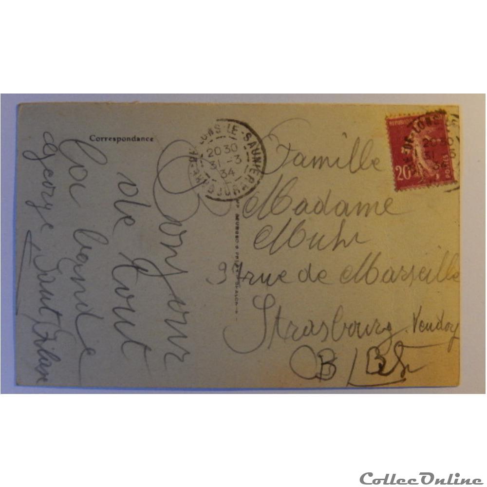 carte postale france franche comte cpa du jura le chateau et le lac chalain
