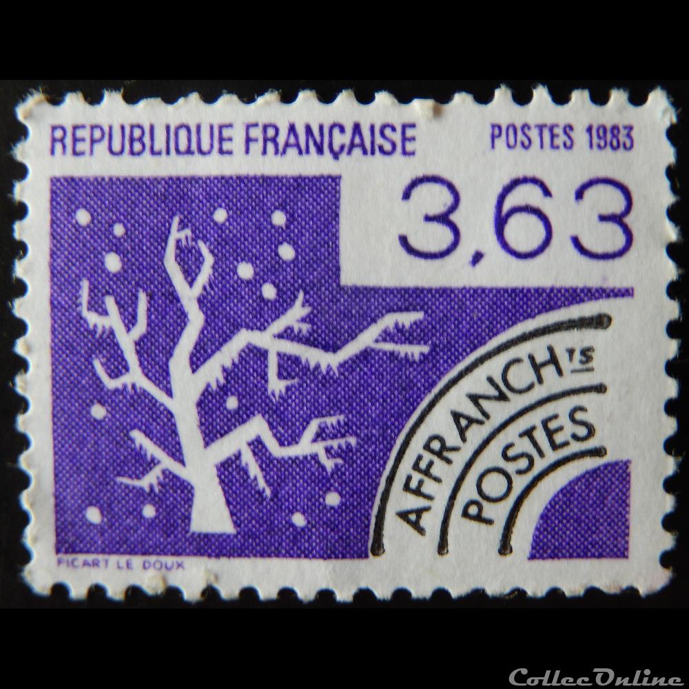 PO0181 Hiver préoblitéré 3.63F timbre france po0181 hiver preoblitere 3 63f