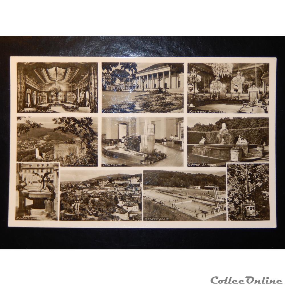 carte postale europe midi pyrenee cpa allemagne baden baden