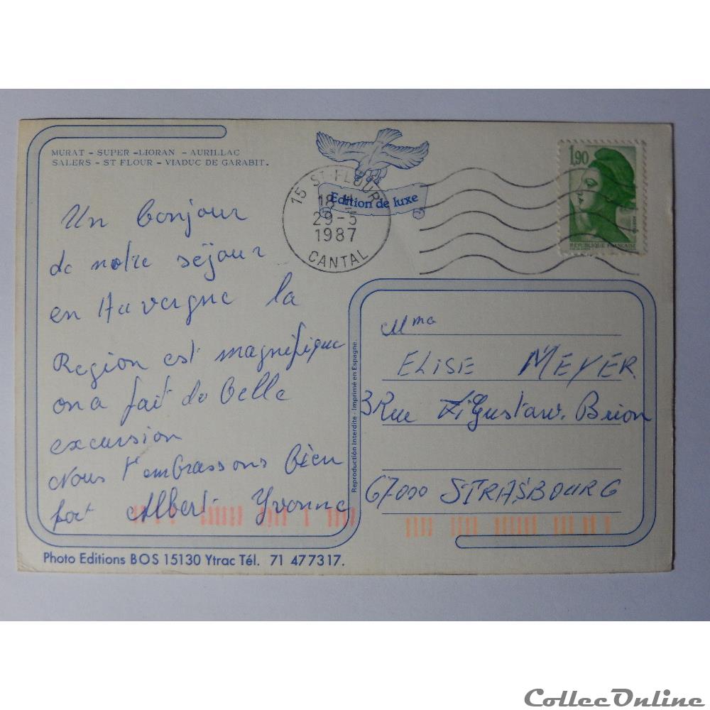 CP du Cantal carte postale france auvergne cp du cantal