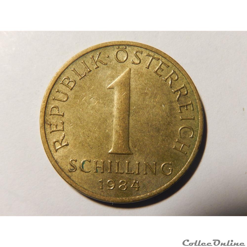 Autriche, 1 Schilling 1984 monnaie monde autriche 1 schilling 1984