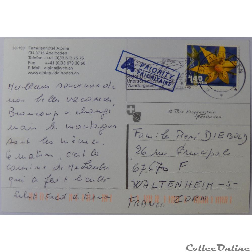 CP de Suisse, Berne, Adelboden, Alpina carte postale europe nord pa calai cp de suisse berne adelboden alpina