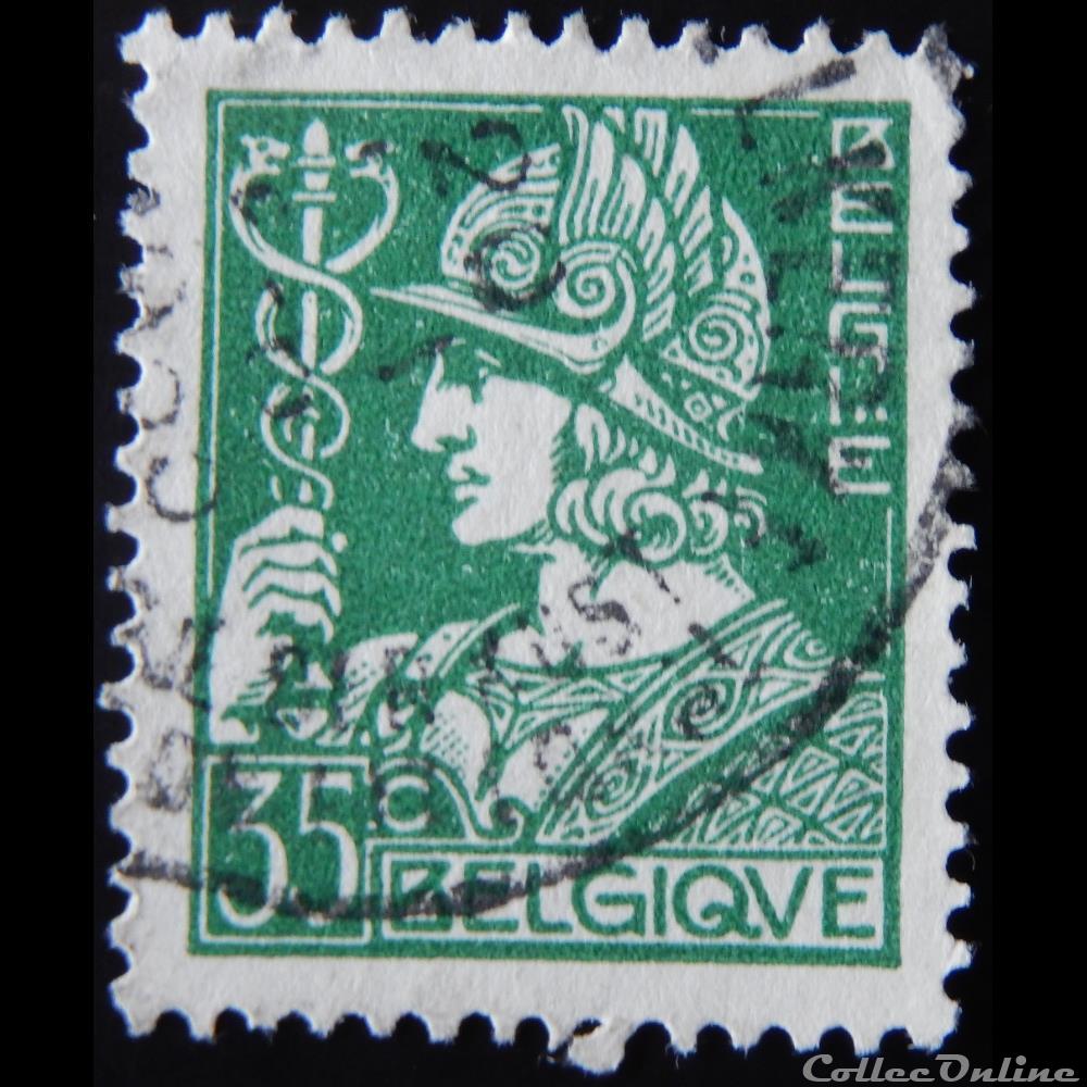 Belgique 00340 Mercure 35c de 1932 timbre europe belgique 00340 mercure 35c de 1932