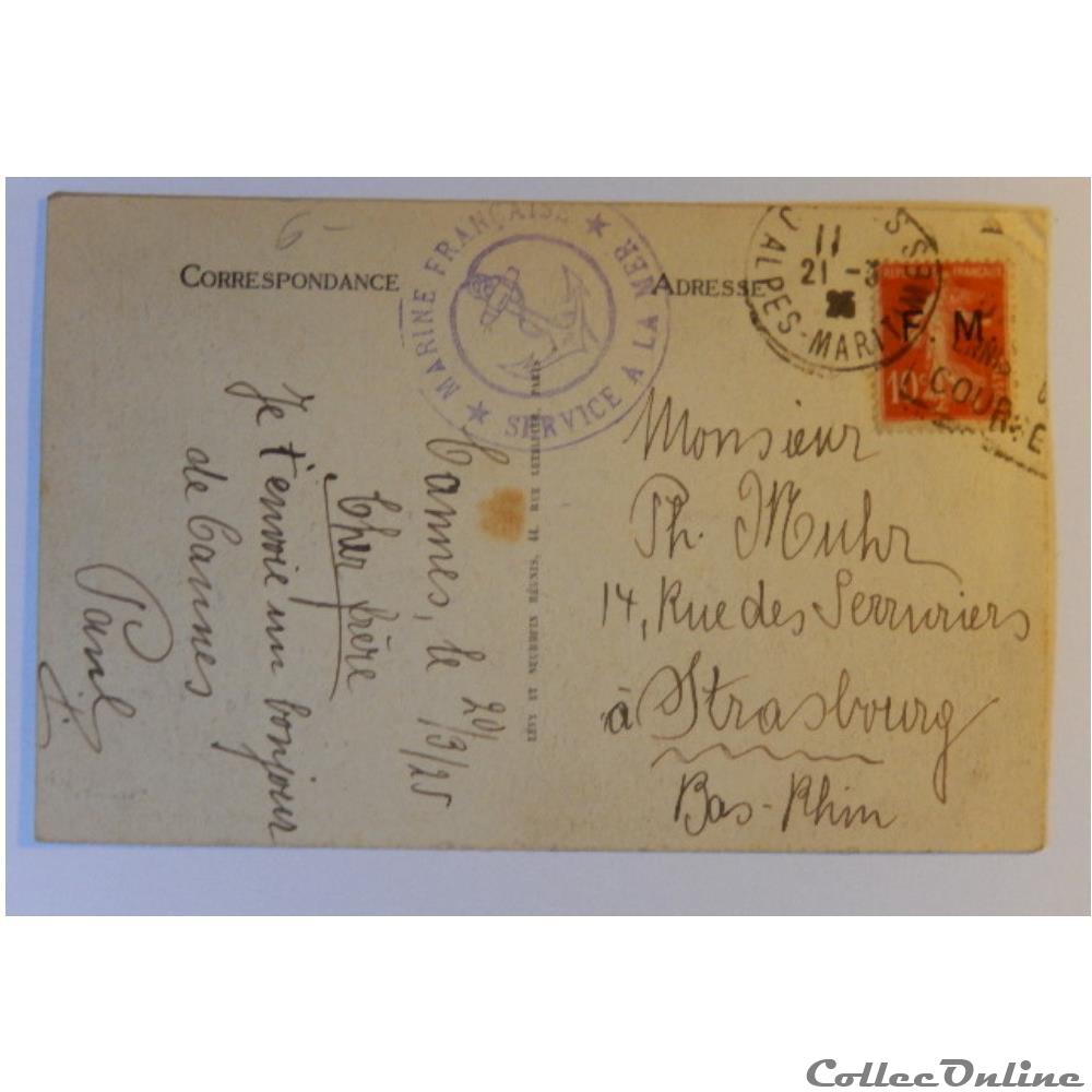 carte postale france provence cote azur cpa des alpes maritimes cannes la plage