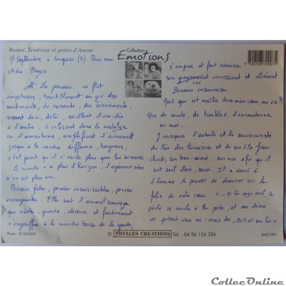carte postale languedoc roussillon cp animaux canetons et chevraux