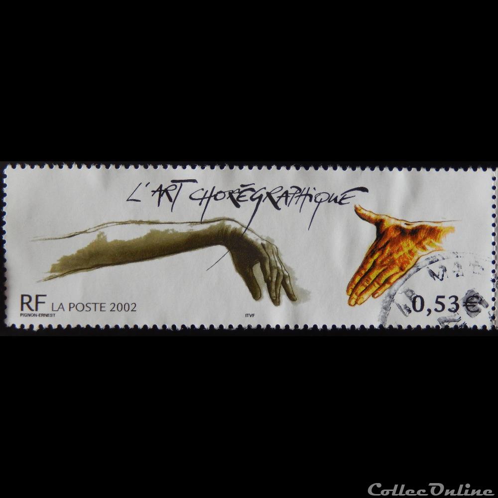 03507 L'art chorégraphique 0.53€ de 2002 3 timbre france 03507 art choregraphique 0 53 de 2002