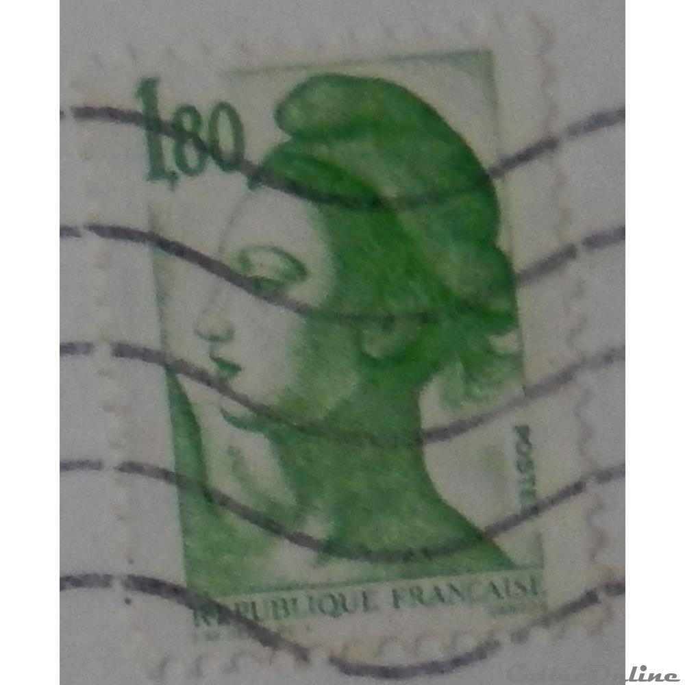 02375 La République, type Liberté - 1F80 vert de 1985 5 timbre france 02375 la republique type liberte 1f80 vert de 1985
