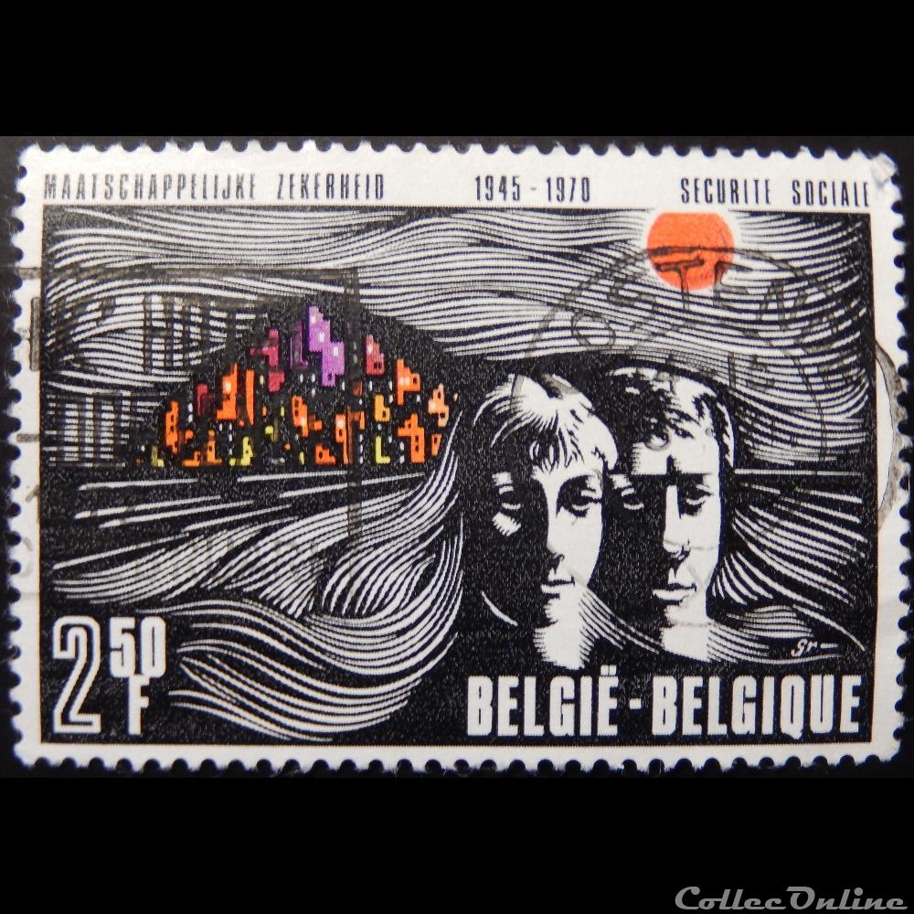 Belgique 01555 sécurité sociale 2F50 de 1970 timbre europe belgique 01555 securite sociale 2f50 de 1970