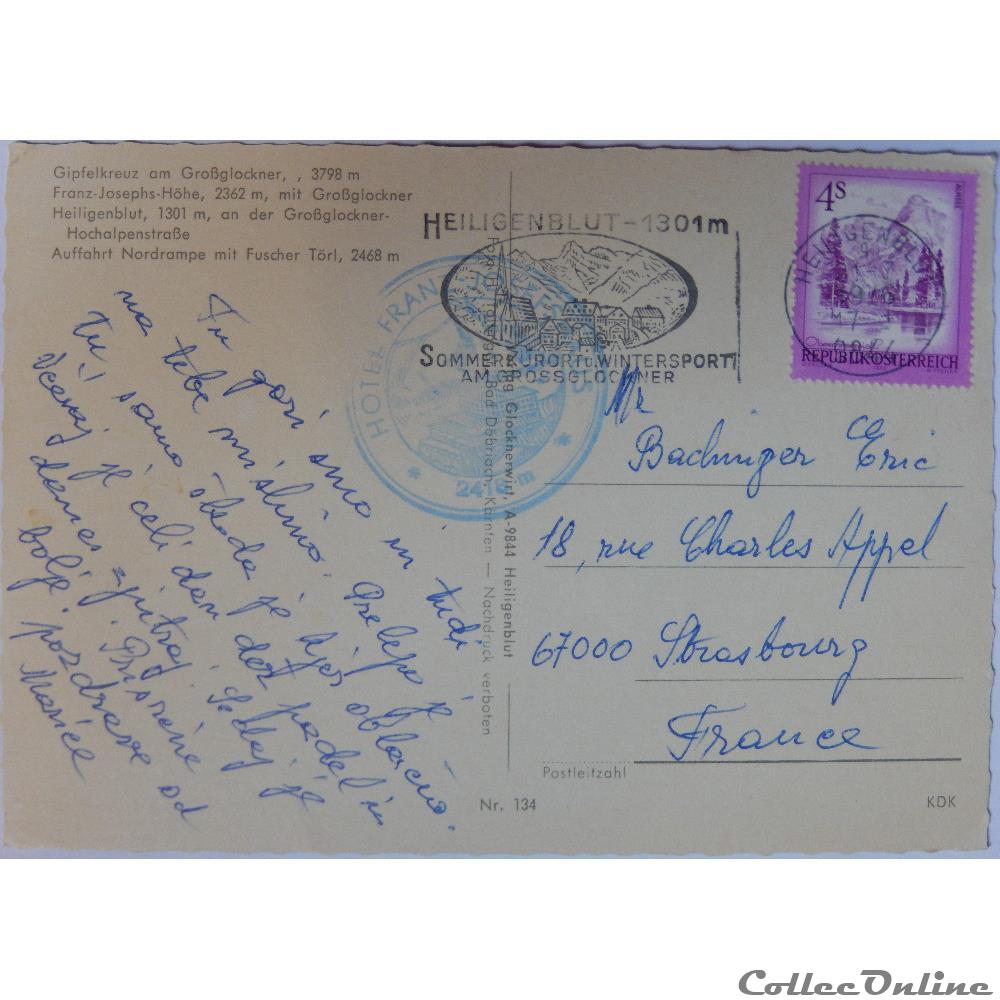 CP d'Autriche, Carinthie, Heiligenblut carte postale europe lorraine cp autriche carinthie heiligenblut