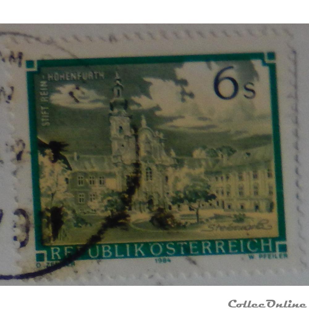 Autriche 01621 abbaye de Rein-Hohenfurth 6S de 1984 timbre europe autriche 01621 abbaye de rein hohenfurth 6s de 1984