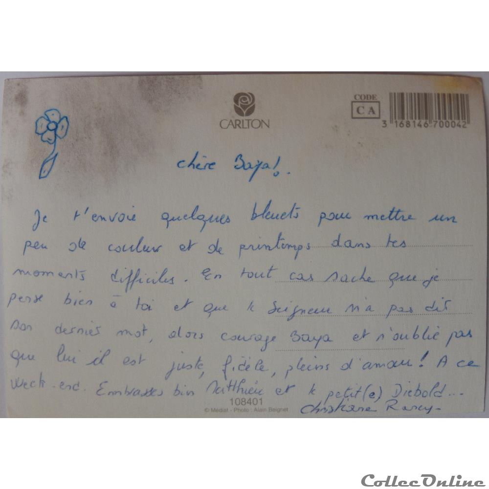 carte postale europe provence cote d azur cp flore bleuets