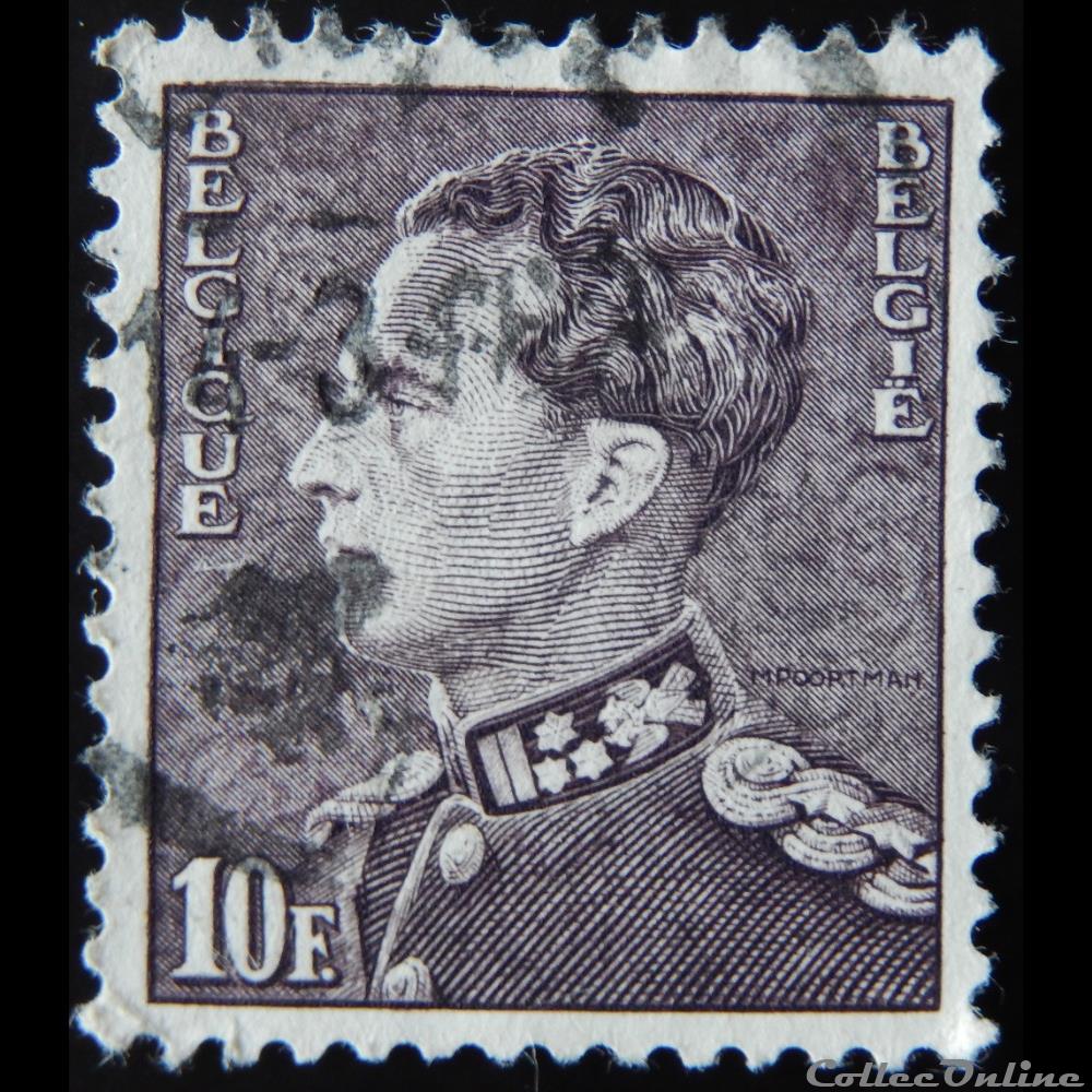 Belgique 00848A roi Léopold III 10F de 1951 timbre europe belgique 00848a roi leopold iii 10f de 1951