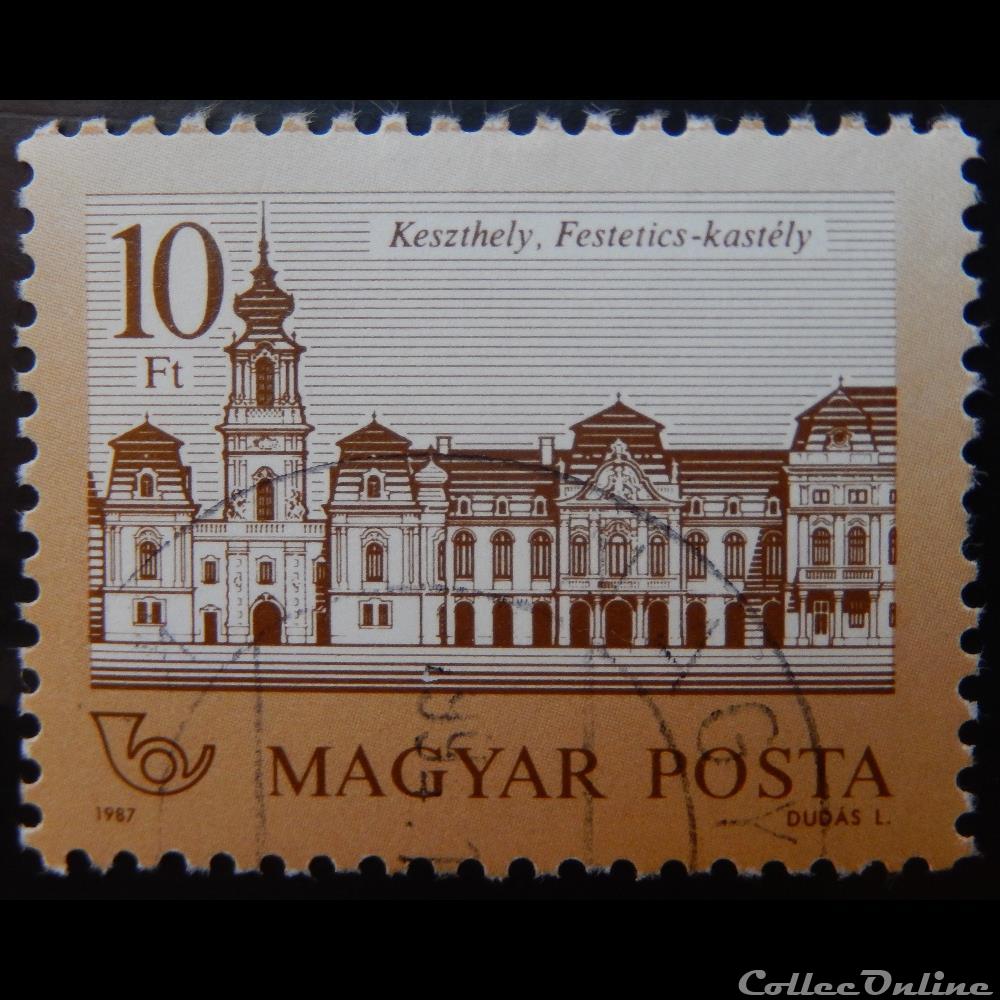 Hongrie 03110 château de Festetics, Keszthely 10f de 1987 timbre europe hongrie 03110 chateau de festetics keszthely 10f de 1987