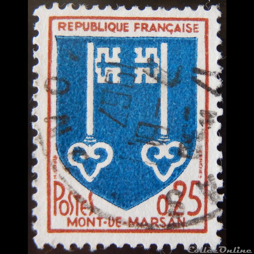 01469 Blason de Mont de Marsan 0.25F 3 timbre france 01469 blason de mont de marsan 0 25f