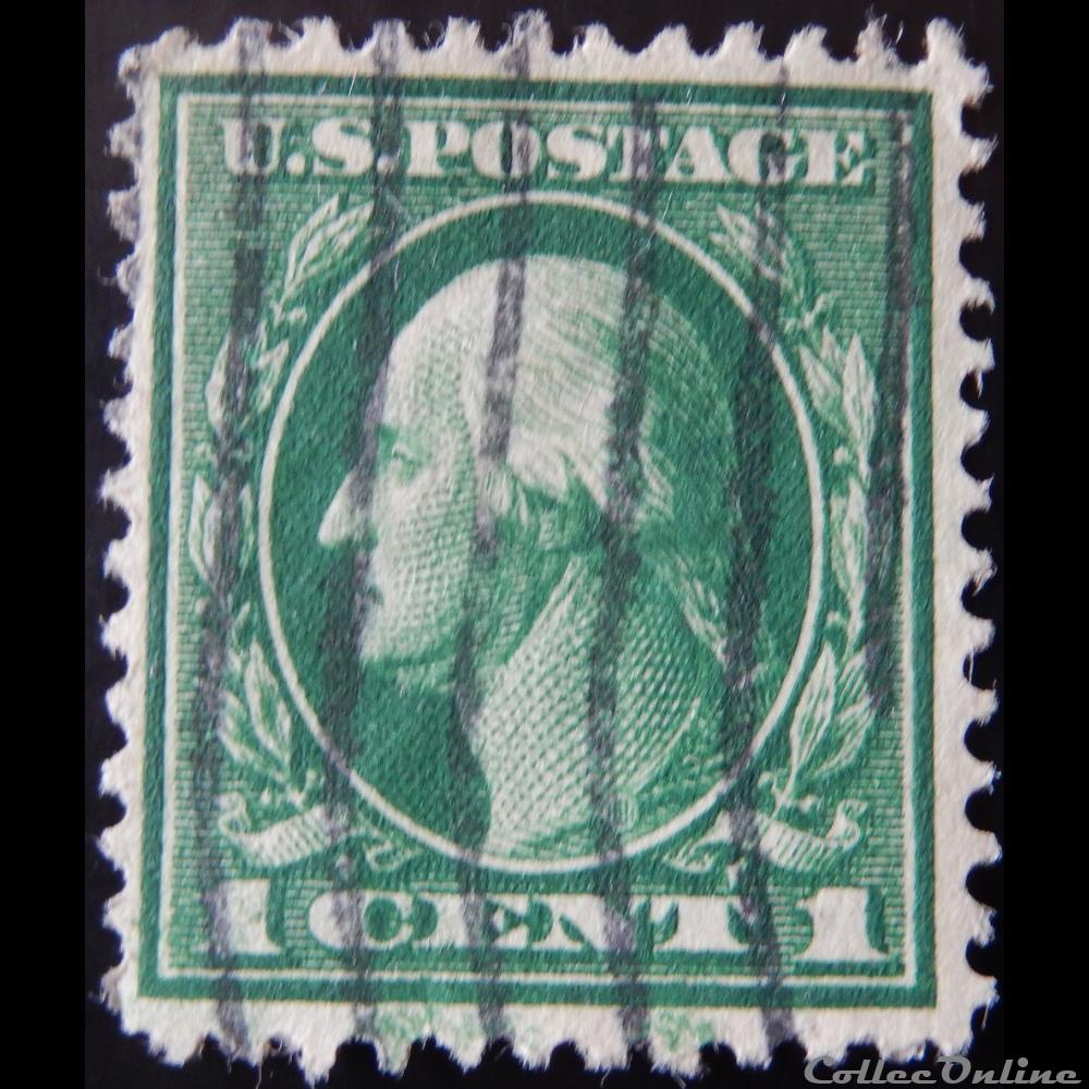 Etats Unis 00182 George Washington 1c de 1912 timbre amerique etats unis 00182 george washington 1c de 1912