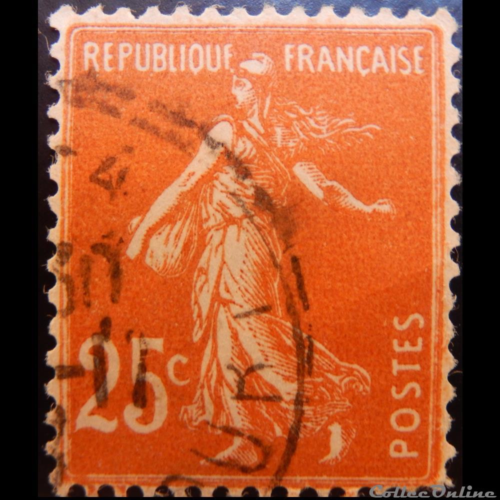 00235 Semeuse camée 3ème série 25c de 1927 2 timbre france 00235 semeuse camee 3eme serie 25c de 1927