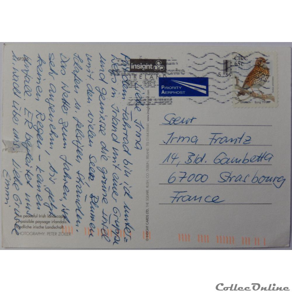 carte postale europe lorraine cp irlande