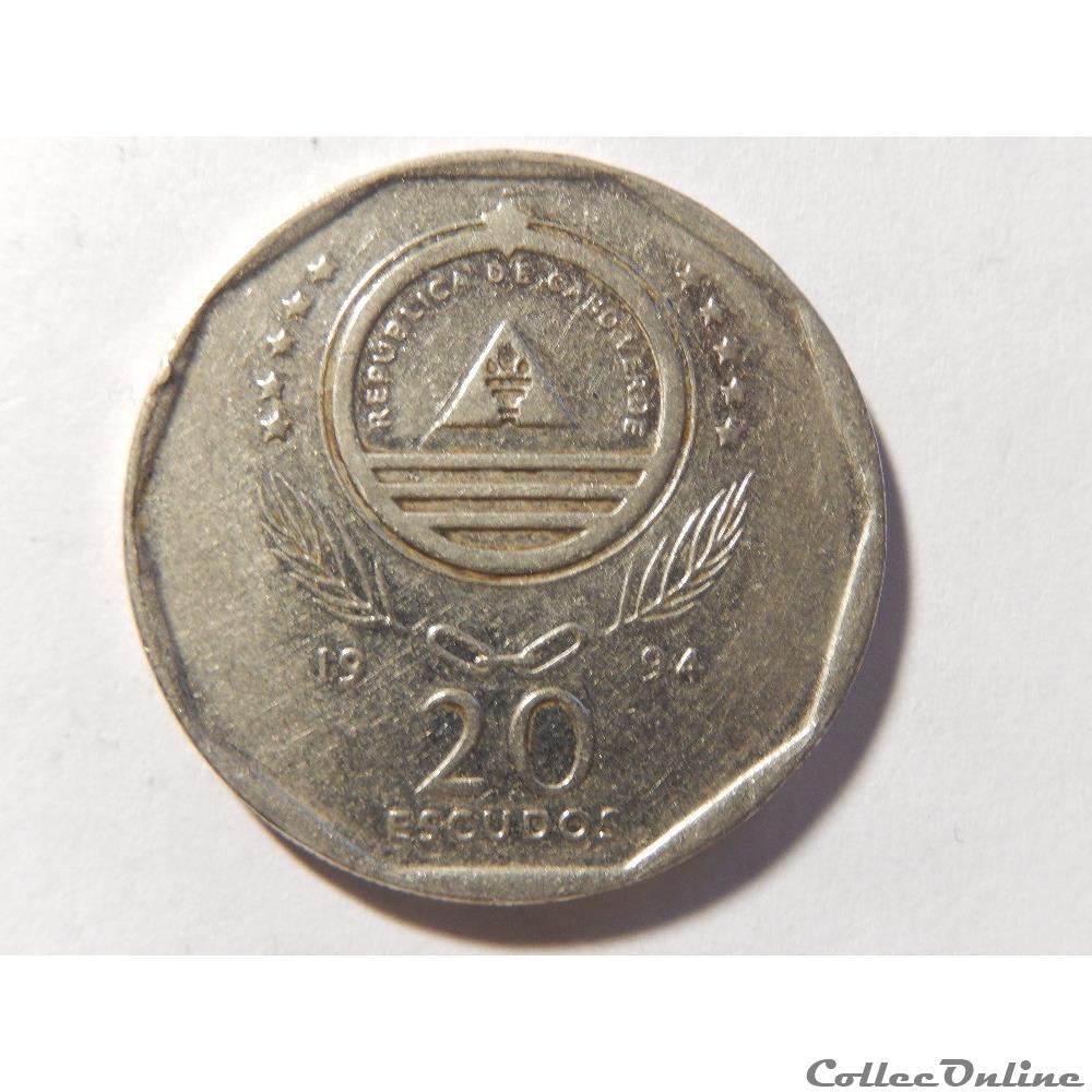 20 escudos de 1994 monnaie monde cap vert 20 escudos de 1994