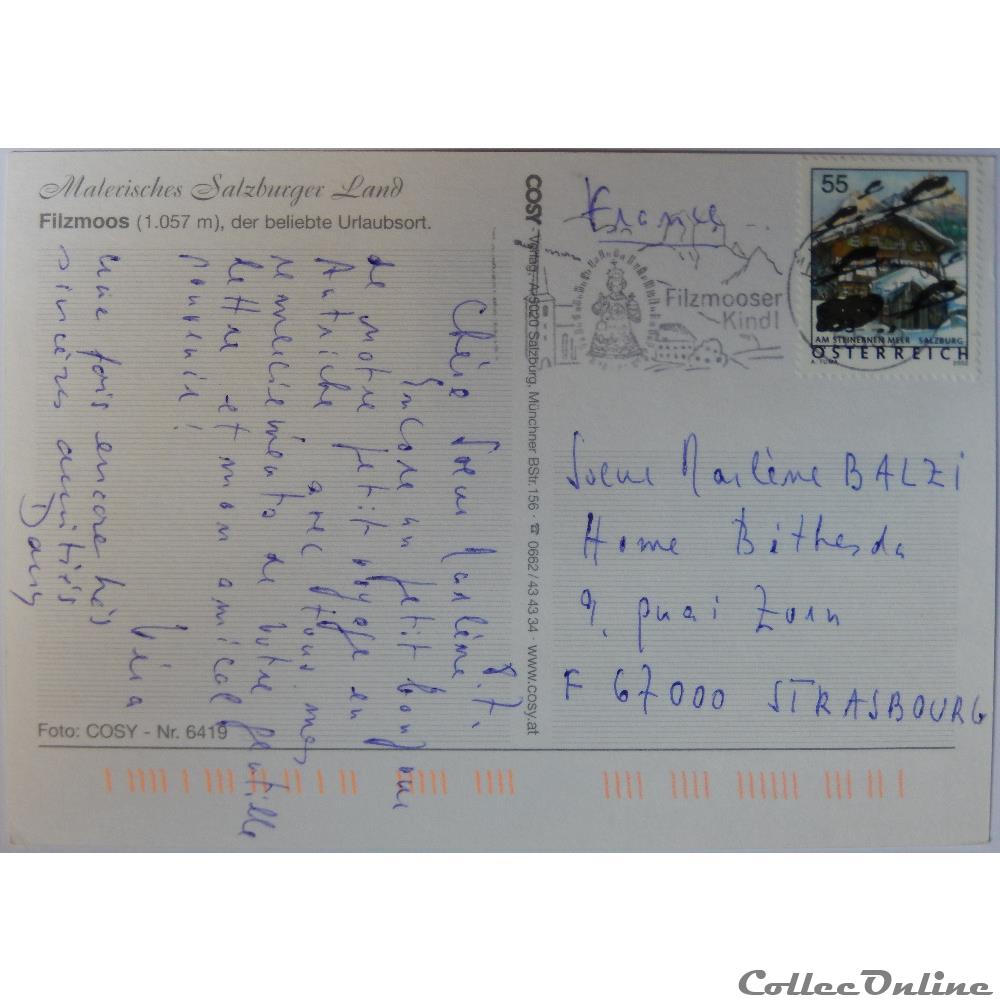 CP d'Autriche, Salzburg, Filzmoos carte postale europe lorraine cp autriche salzburg filzmoos