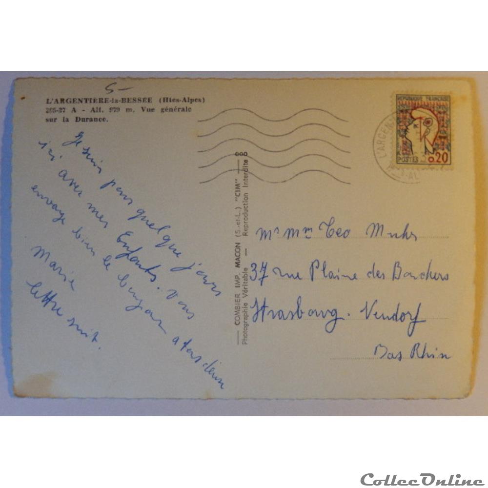 CPA des Hautes-Alpes, L'Argentière-la-Bessée carte postale france rhone cpa des hautes alpes argentiere la bessee