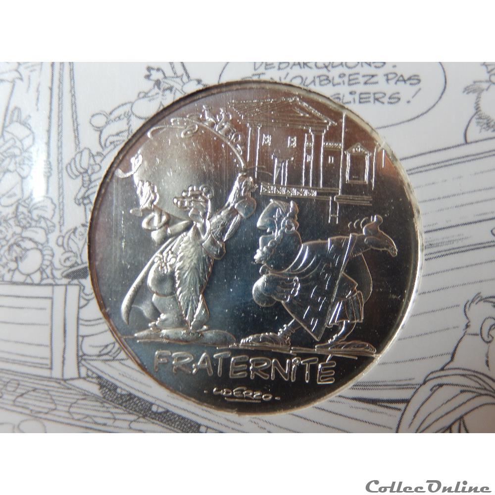 10 euros, Astérix et fraternité Grecs 2015 monnaie france moderne 10 euros asterix et fraternite grecs 2015