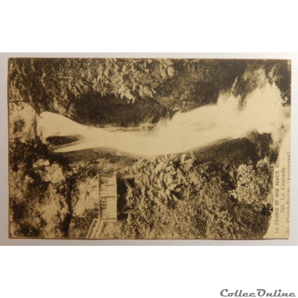 CPA du Puy de Dôme, la Bourboule, Cascade du plat à barbe carte postale france auvergne cpa du puy de dome la bourboule cascade du plat a barbe