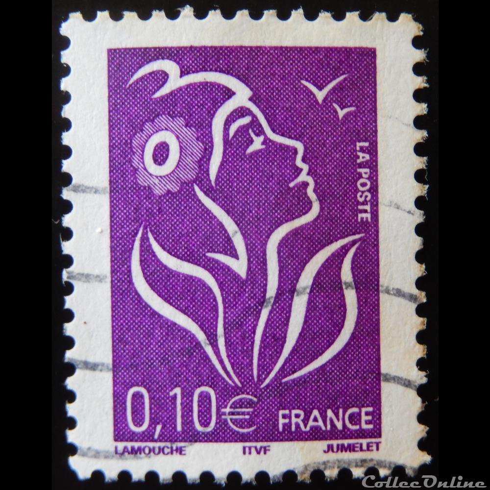 timbre france 03732 la marianne de lamouche violet 0 10