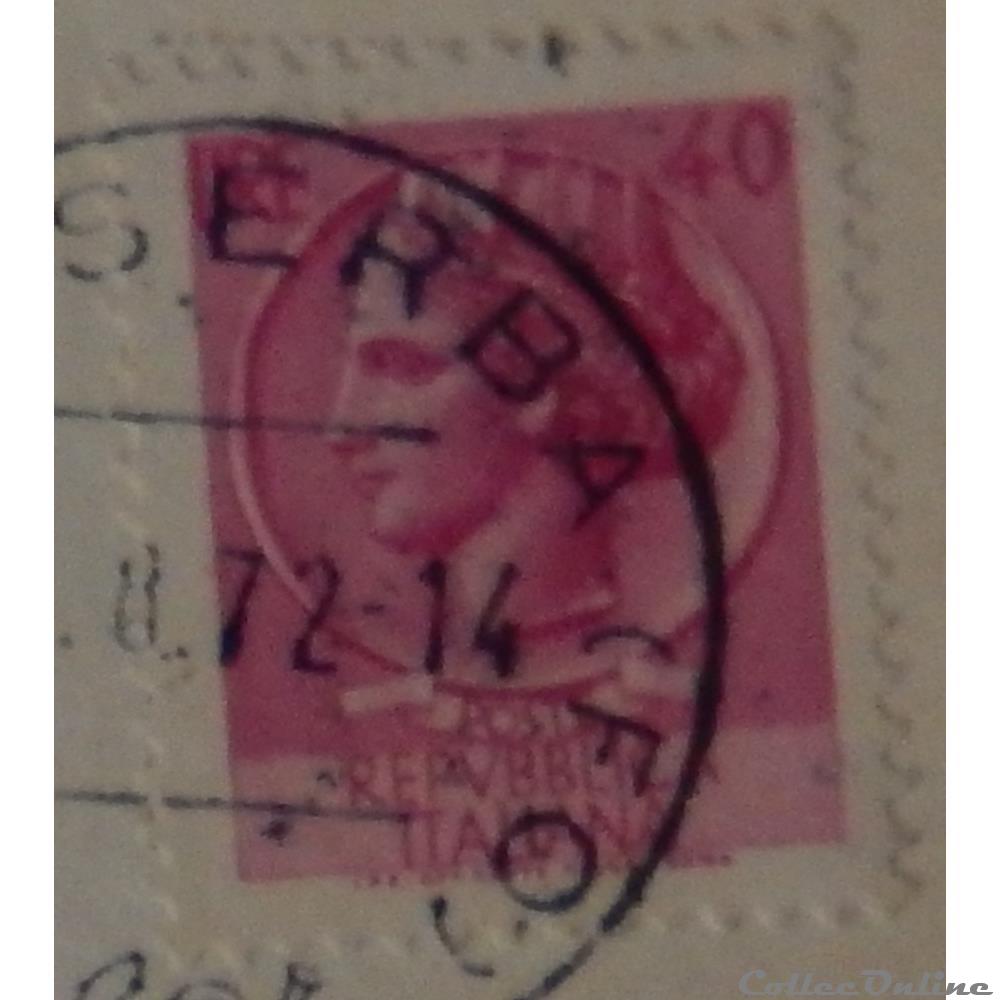 Italie 00717A pièce de Syracuse 40 lires de 1960 4 timbre europe italie 00717a piece de syracuse 40 lires de 1960