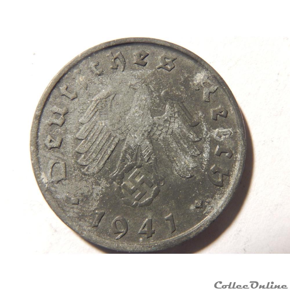 Allemagne, 10 reichspfennig de 1941 2 monnaie monde allemagne 10 reichspfennig de 1941