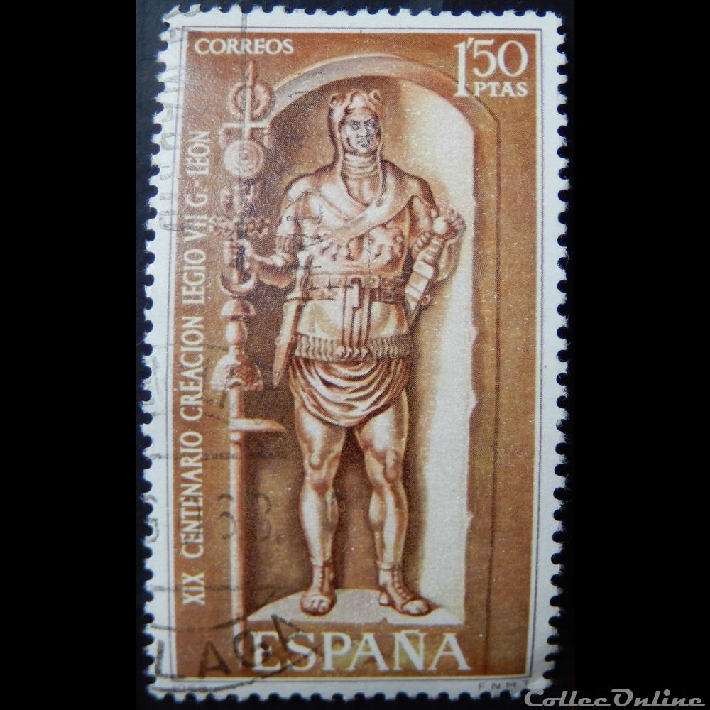 Espagne 01531 fondation de Léon 1.50Ptas de 1968 timbre europe espagne 01531 fondation de leon 1 50ptas de 1968