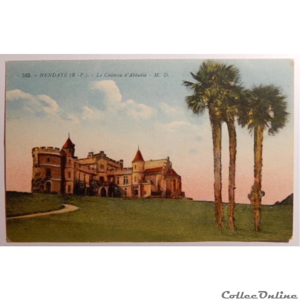 carte postale france aquitaine cpa des pyrenees atlantiques hendaye