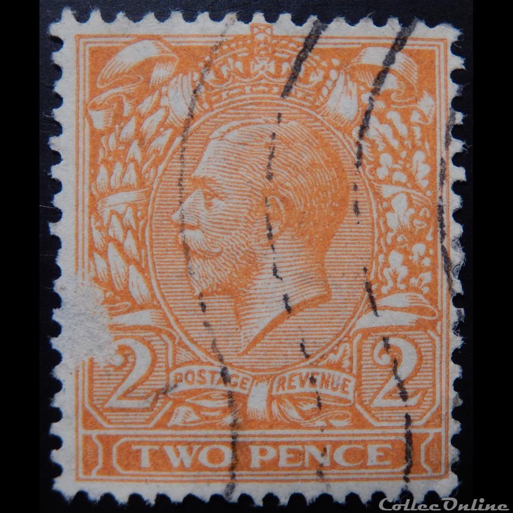 Royaume-Uni 00142 roi Georges V 2d de 1912 timbre europe royaume uni 00142 roi georges v 2d de 1912