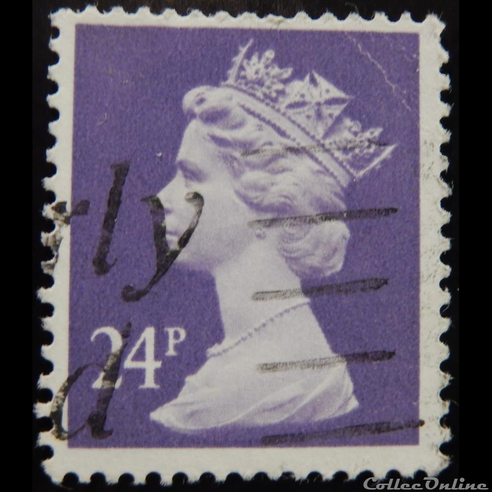 Royaume-Uni 01143 reine Elisabeth II 24p de 1984 timbre europe royaume uni 01143 reine elisabeth ii 24p de 1984