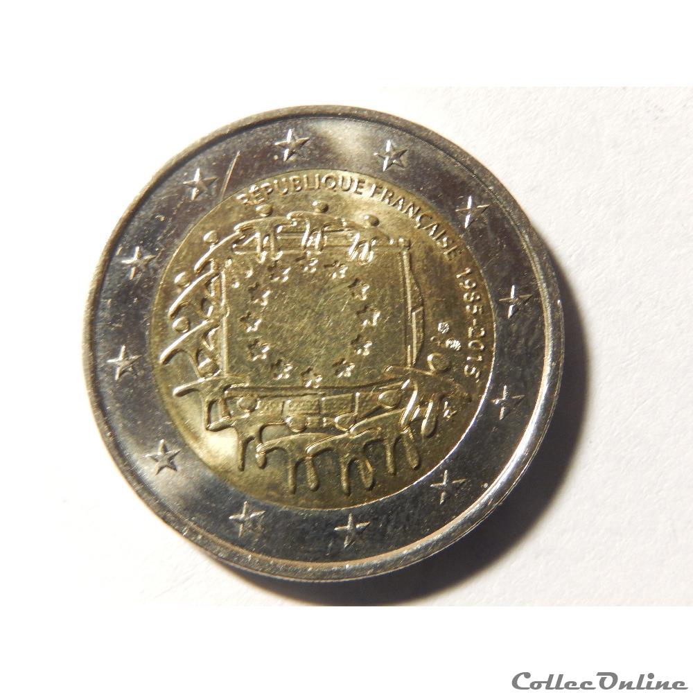 monnaie france drapeau europeen