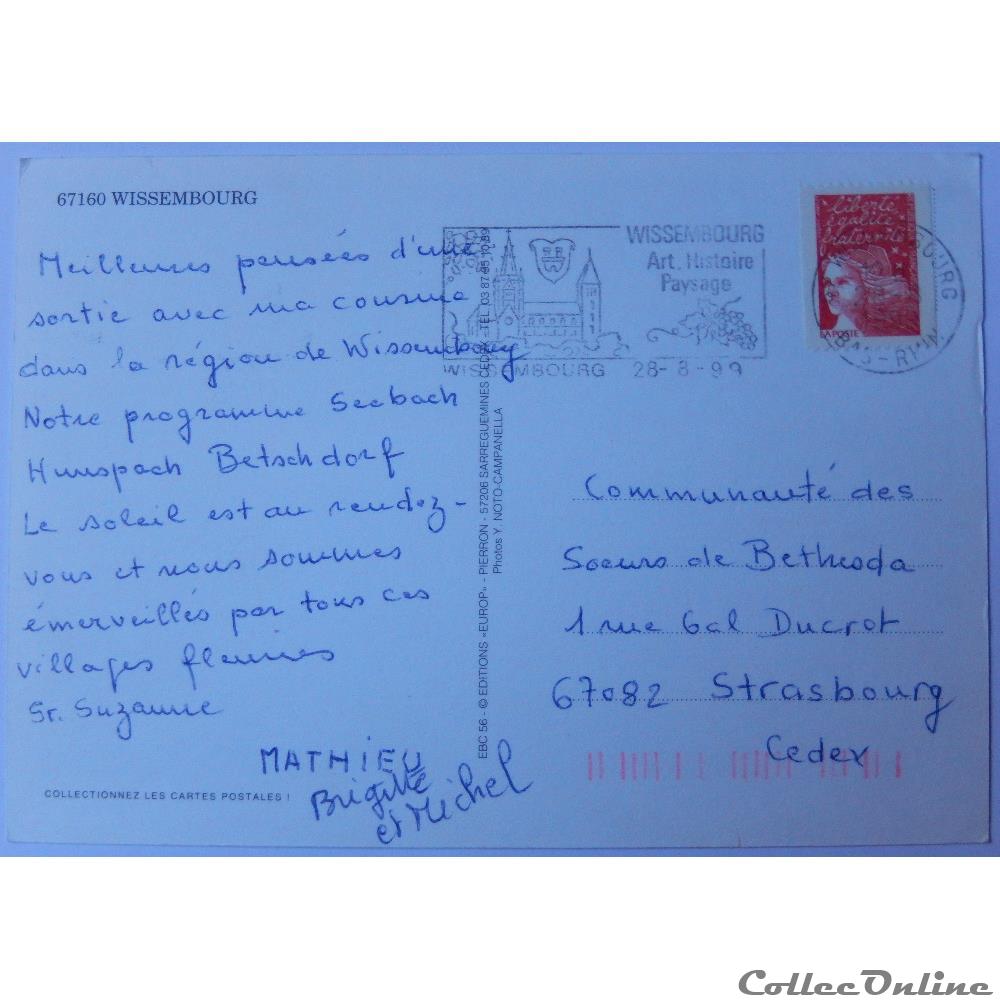 carte postale france alsace cp du bas rhin wissembourg