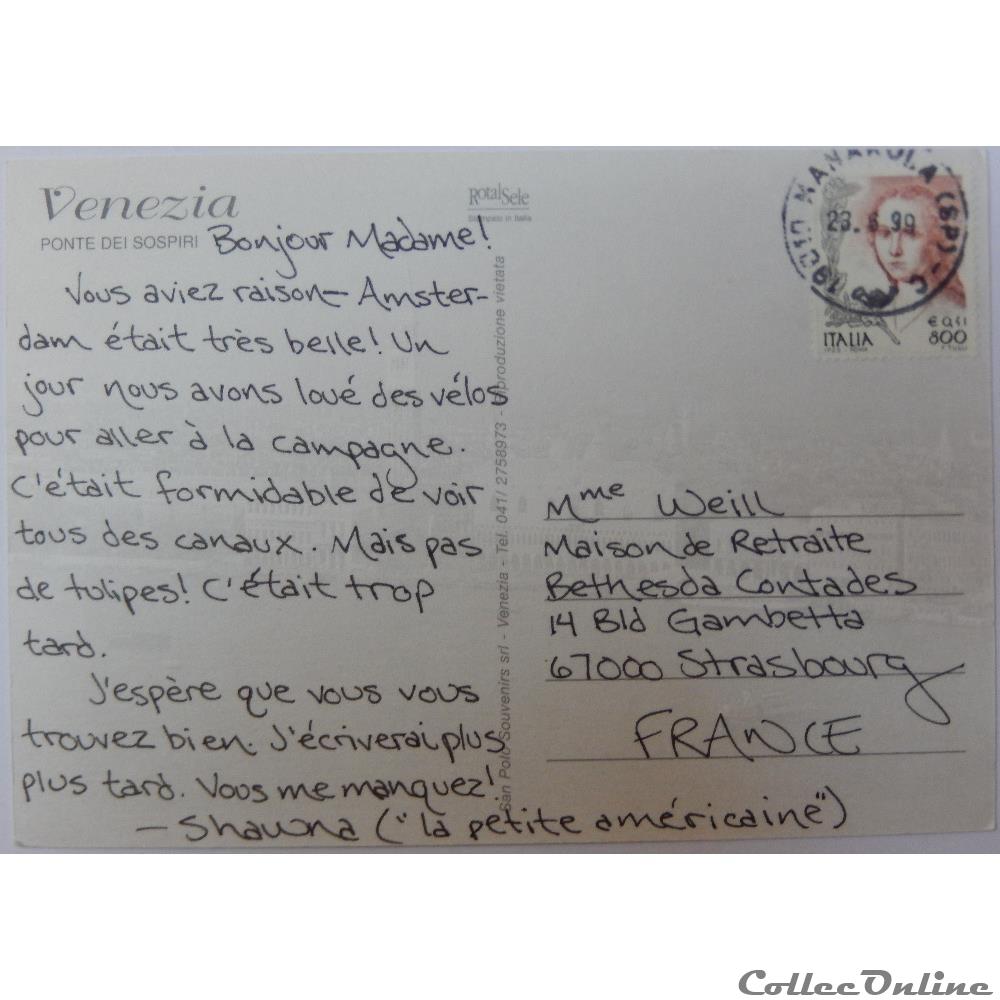 carte postale europe provence cote d azur cp italie venetie venise