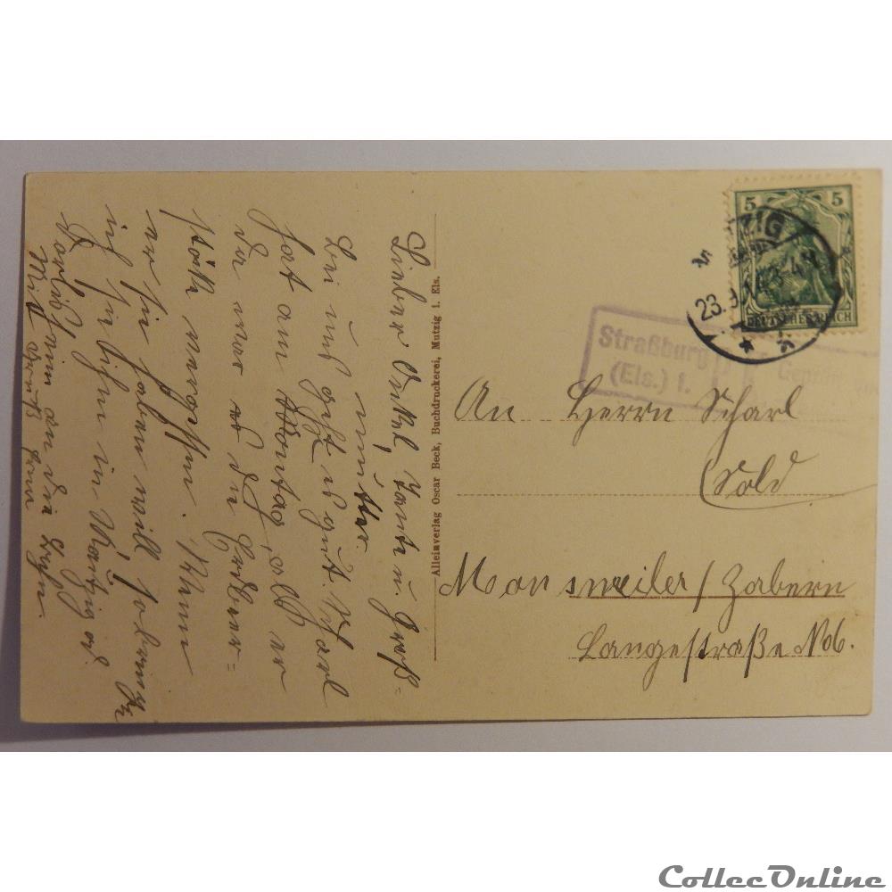 carte postale france alsace cpa de mutzig rue de la gare bas rhin